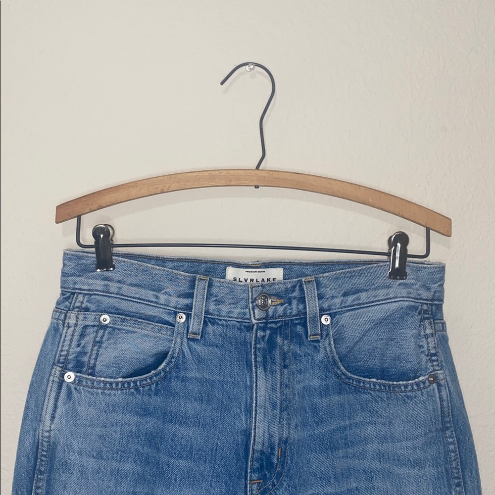 🎱Slvrlake Women's Virginia Distressed High-Rise Slim-Leg Jeans! - Picture 6 of 16